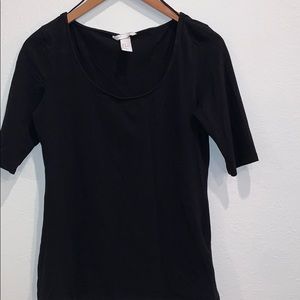 M H&M women’s/girls black basic T Shirt